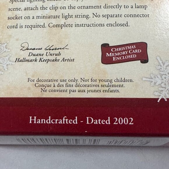 Vintage Hallmark Keepsake Ornament Thomas Kinkade Deer Creek Cottage Dated 2002 - Picture 8 of 9